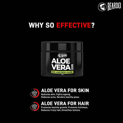 Beardo Aloe Vera Gel For Hair, Face & Beard - Distacart