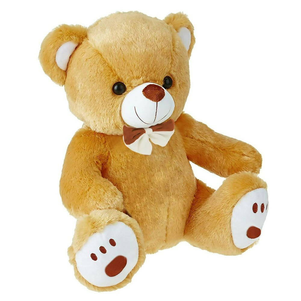 Webby Plush Cute Sitting Teddy Bear Soft Toys With Neck Bow (Brown Color) - Distacart