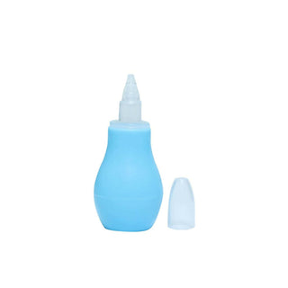 Safe-O-Kid Silicone Baby Nasal Aspirator Vacuum Sucker Instant Relief From Blocked Nose, Blue - Distacart