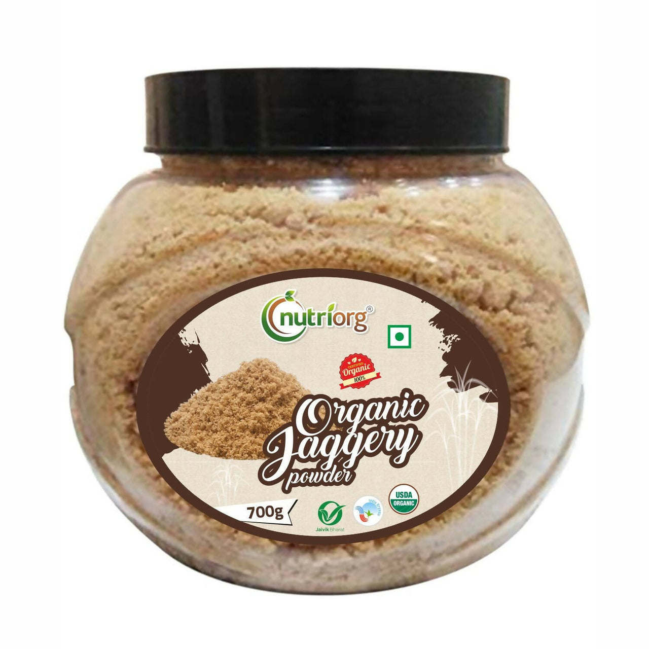 Nutriorg Certified Organic Jaggery Powder - Distacart