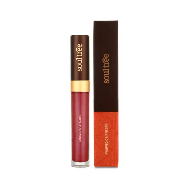 Soultree Ayurvedic Lip Gloss - Lush Berry, 5 gm 