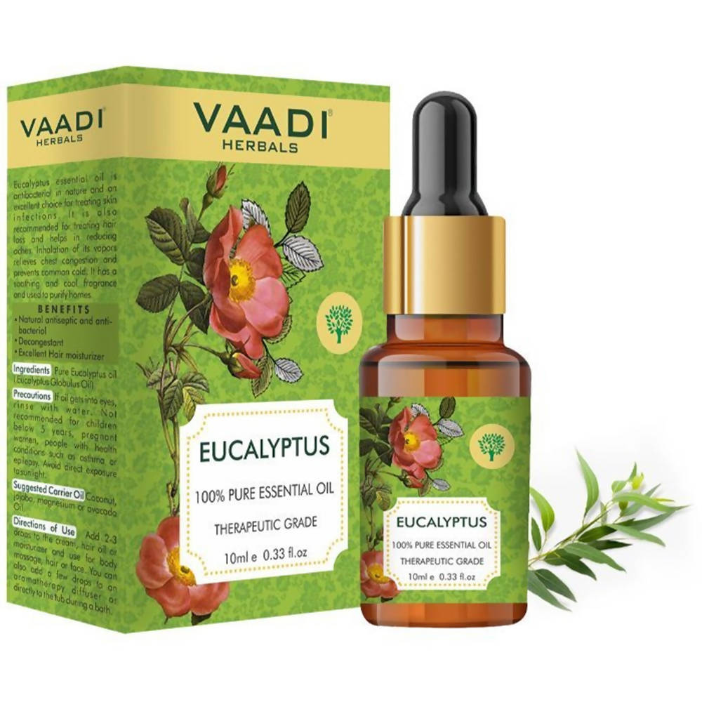 Vaadi Herbals Eucalyptus 100% Pure Essential Oil Therapeutic Grade - Distacart