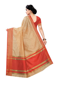 Thumbnail for Vamika Chiku Cotton Silk Weaving Saree (MANIPURI CHIKU) - Distacart
