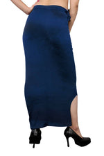 Thumbnail for Vamika Navy Blue Cotton Lycra Petticoat - Distacart