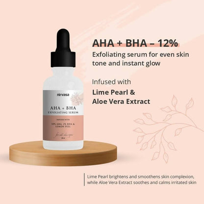Nirvasa AHA + BHA Exfoliating Serum - Distacart