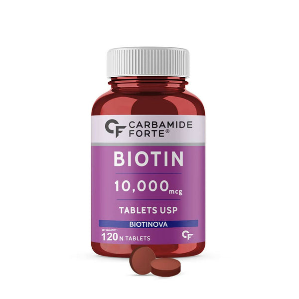 Carbamide Forte Biotin 10000mcg Tablets - Unflavored - Distacart