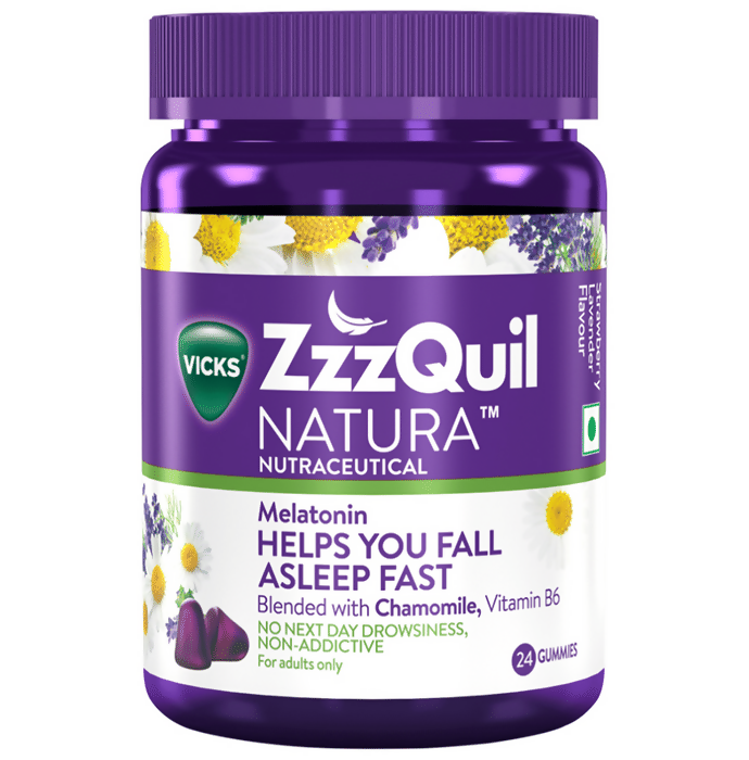 Vicks ZzzQuil Natura Melatonin Sleep Gummies - Distacart