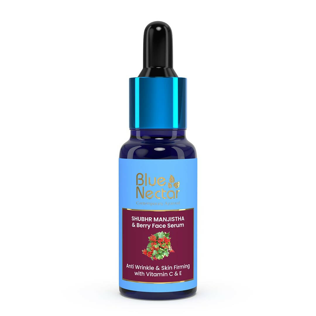 Blue Nectar Manjistha & Berry Face Serum with Vitamin C & E - Distacart