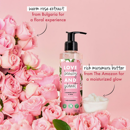 Love Beauty And Planet Murumuru Butter & Rose Face Cleanser - Distacart