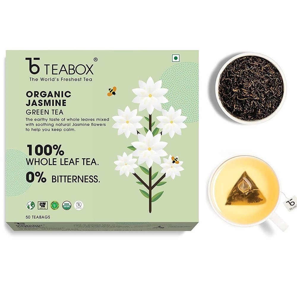 Teabox Organic Jasmine Green Tea Bags