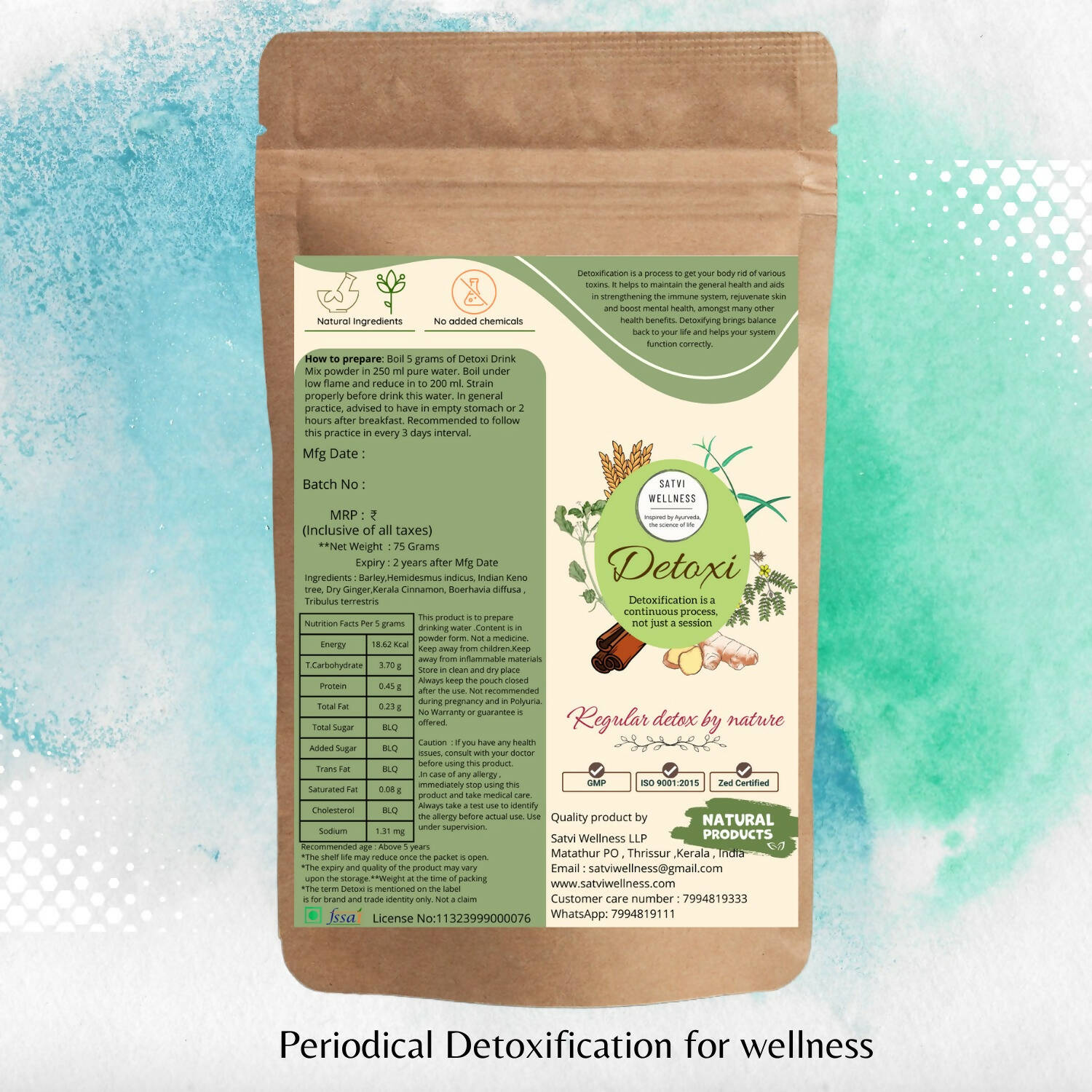 Satvi Wellness Detoxi - Herbal Detox Mix - Distacart
