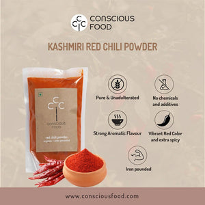 Conscious Food Kashmiri Red Chilli Powder