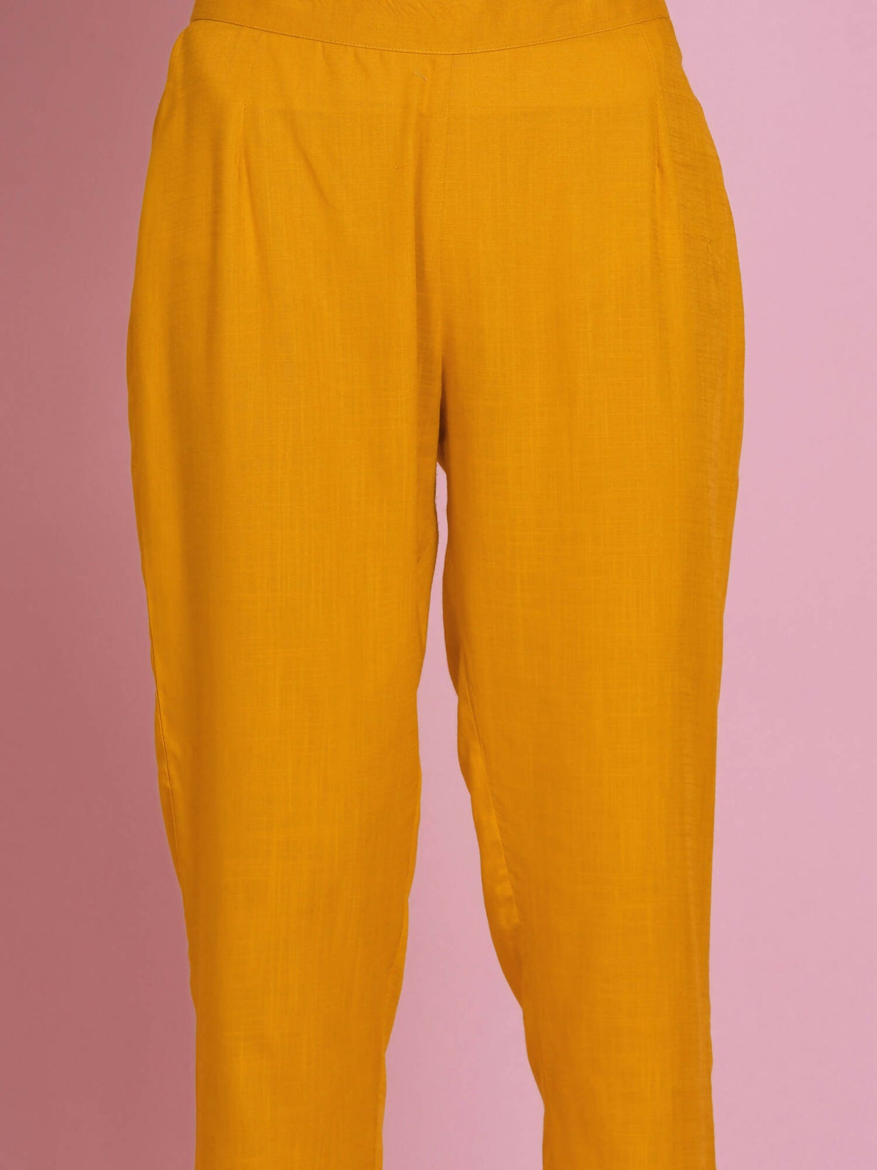 Women Republic Yellow Rayon Boxed Kurta With Pants - Distacart
