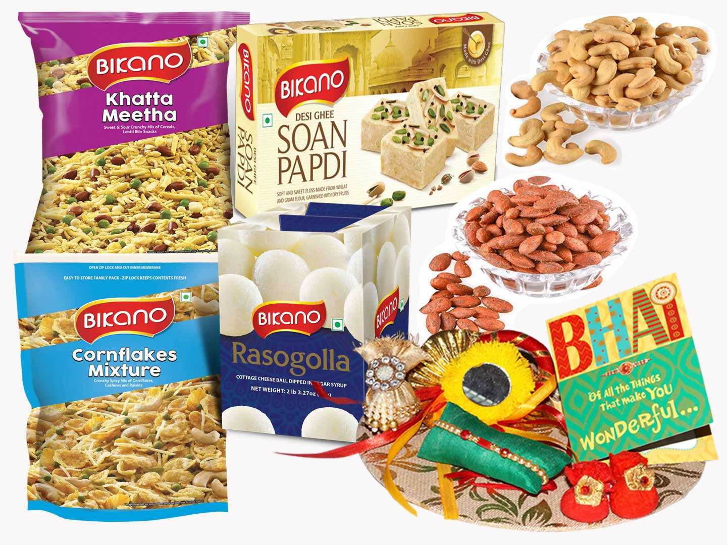 Bikanervala All Time Gift Hamper and Dryfruits Rakhi Gifts - Distacart