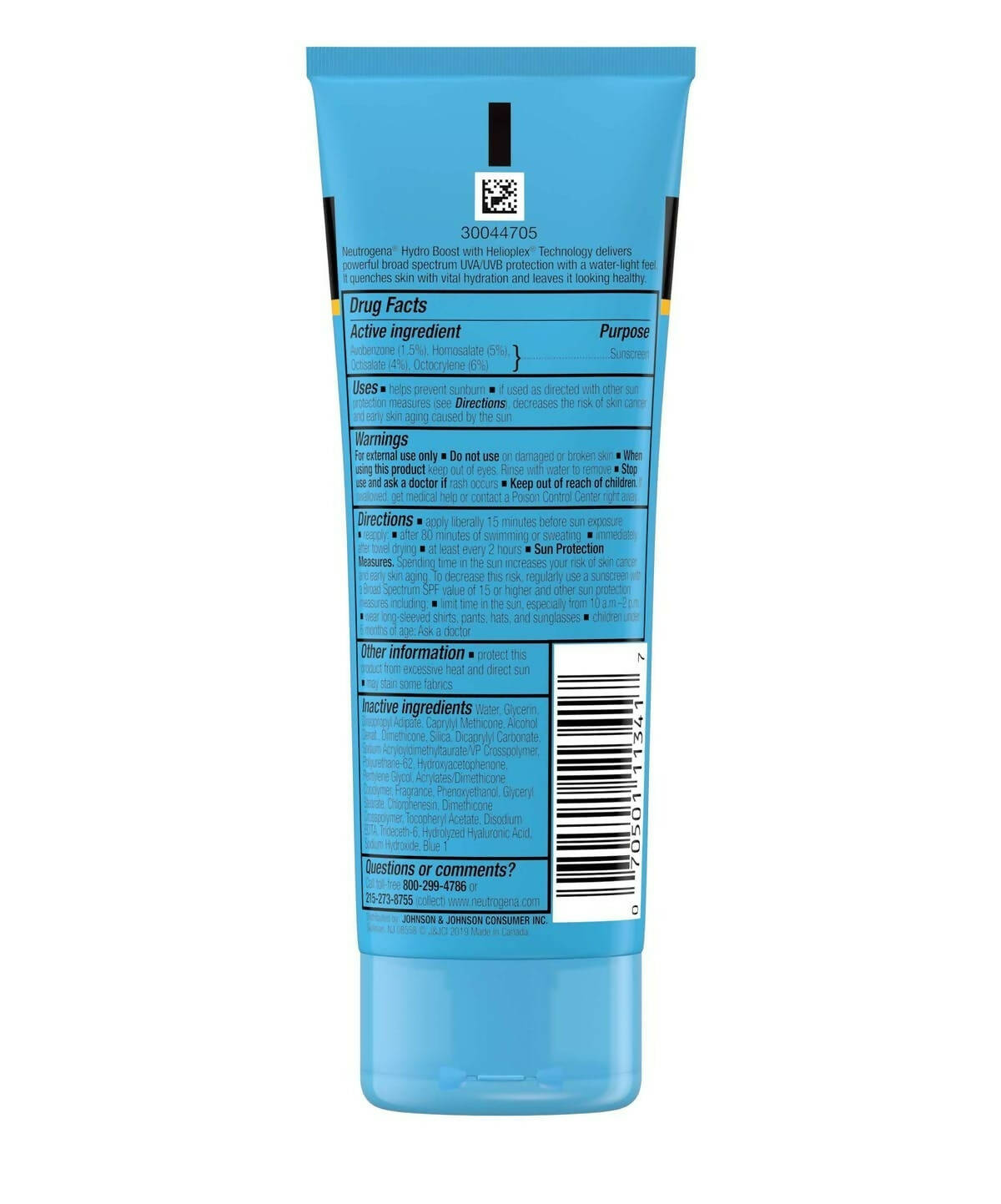 Neutrogena Hydro Boost Water Gel Sunscreen Lotion with Broad Spectrum SPF 30 - Distacart