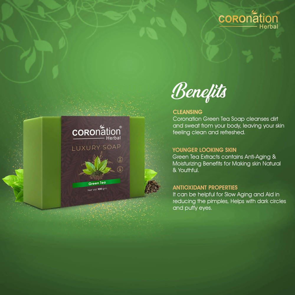 Coronation Herbal Green Tea Luxury Soap - Distacart
