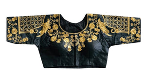 Vamika Black Banglori Silk Embroidery Blouse For Women - Distacart