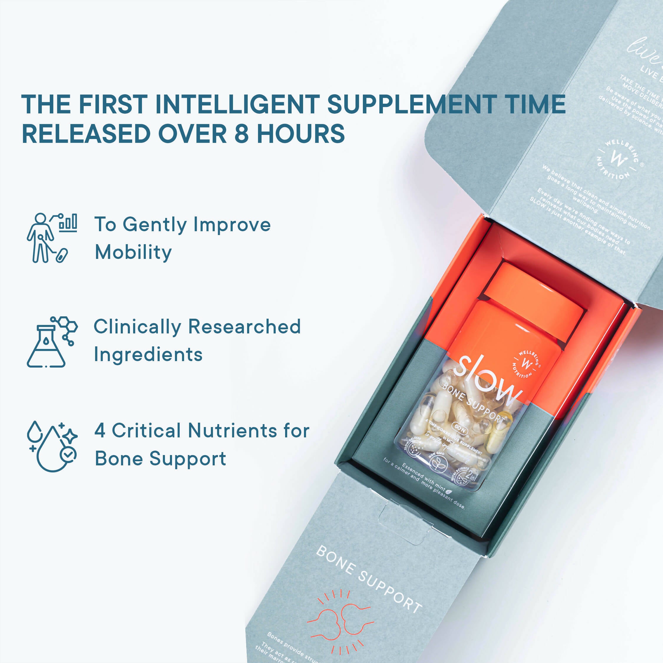 Wellbeing Nutrition Slow | Bone & Joint Support Capsules - Distacart