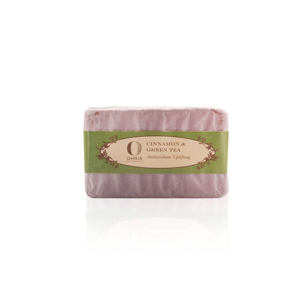 Ohria Ayurveda Green Tea And Cinnamon Bathing Bar