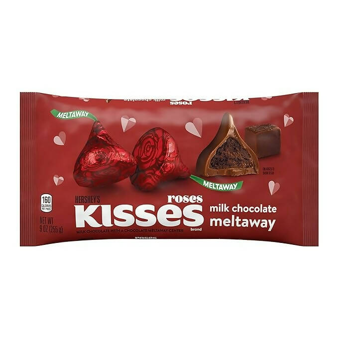 Ajfan Hershey's Roses Meltaway Kisses Milk Chocolate - Distacart