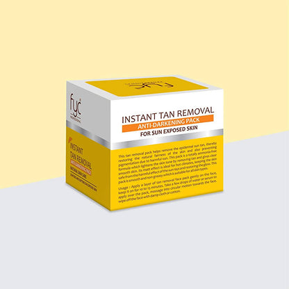 FYC Professional Instant Tan Removal Anti-Darkening Pack Benefits