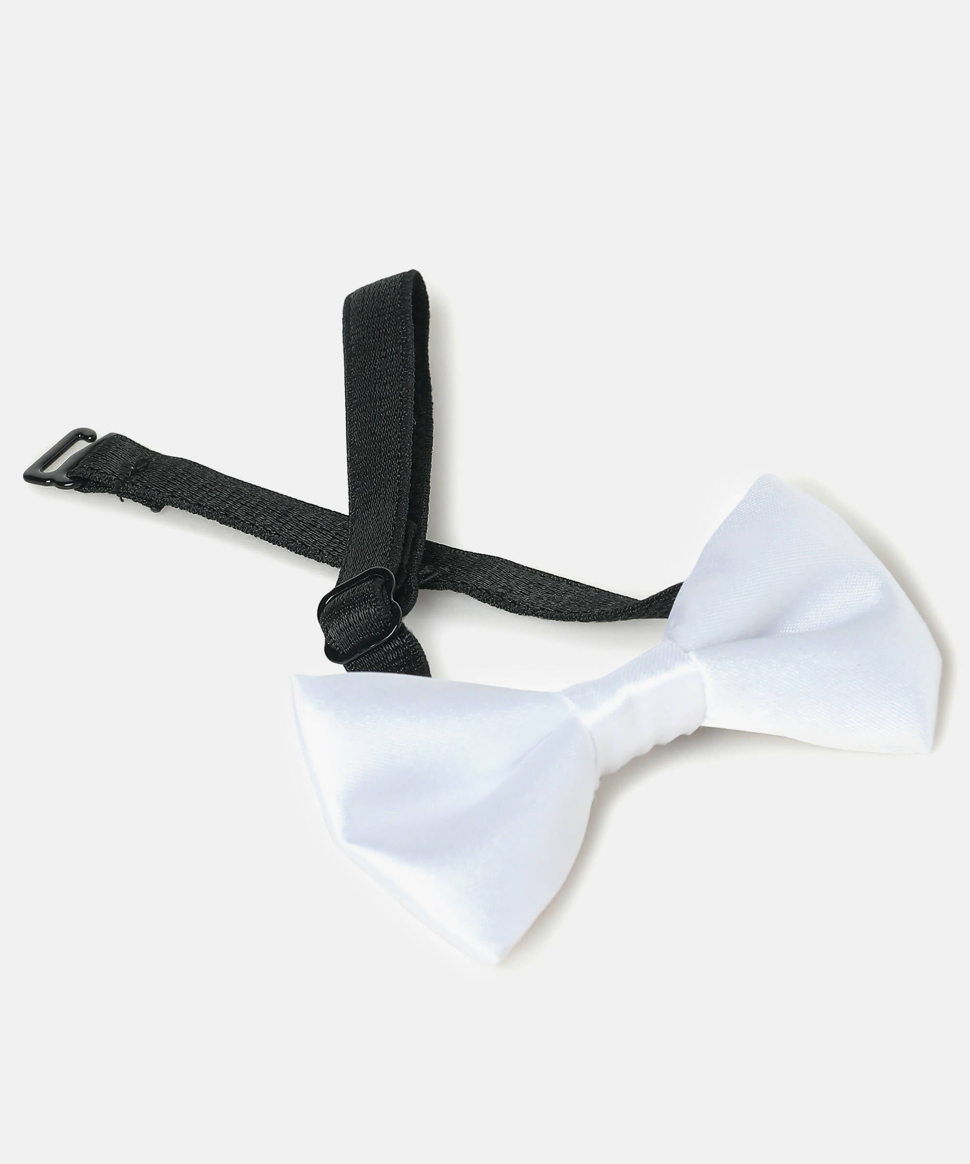 Manet Boys Solid Single Layer Bow - White - Distacart
