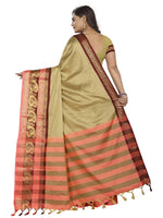 Thumbnail for Vamika Banarasi Silk Cream Weaving Saree
