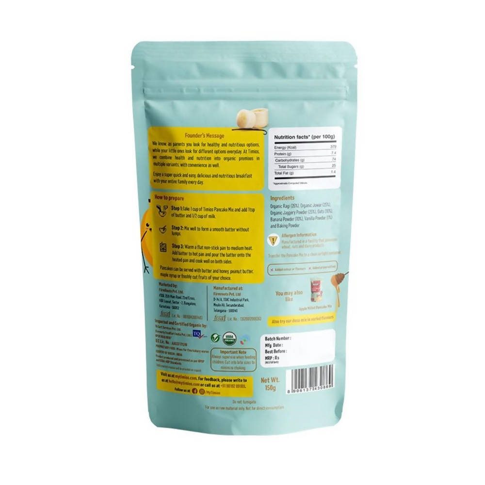 Banana Millet Pancake with Vanilla