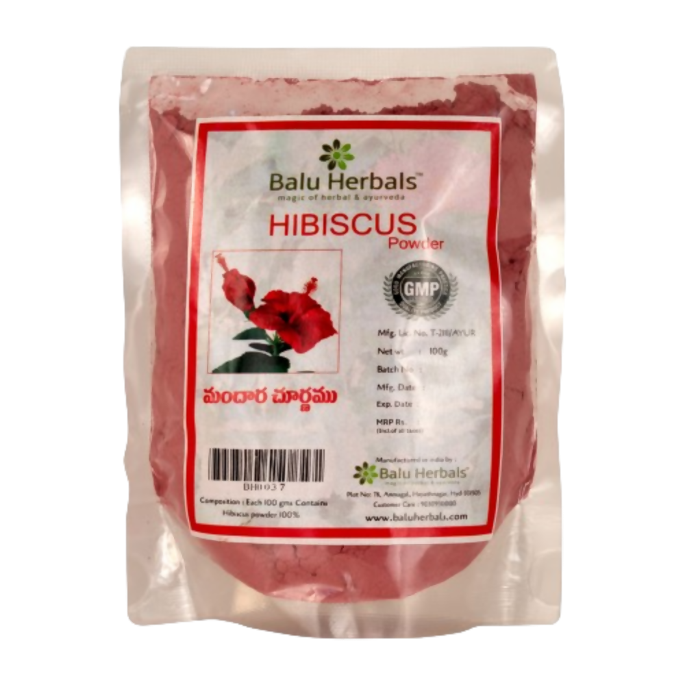 Balu Herbals Hibiscus Flower (Mandara) Powder - Distacart