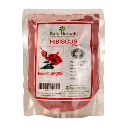 Balu Herbals Hibiscus Flower (Mandara) Powder - Distacart