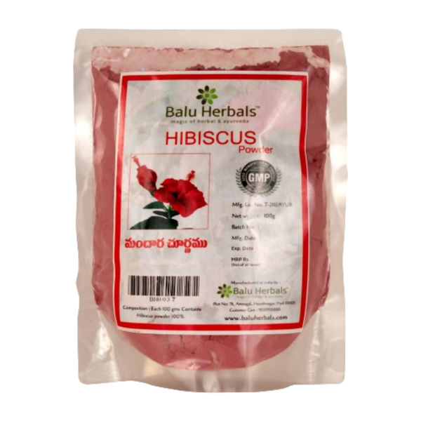 Balu Herbals Hibiscus Flower (Mandara) Powder - Distacart