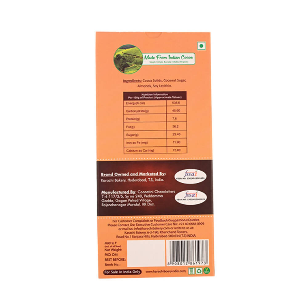 Cocoatini Organic 50% Dark Chocolate With Whole Almonds - Distacart