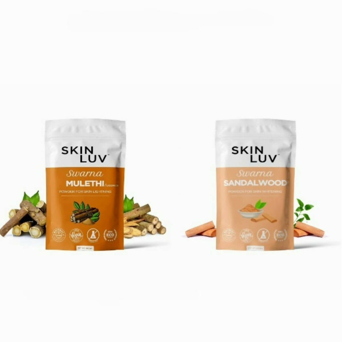 SkinLuv Swarna Mulethi Powder And Sandalwood Powder Combo - Distacart