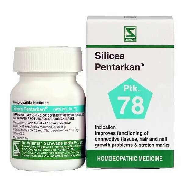 Dr. Willmar Schwabe India Silicea Pentarkan Ptk 78 Tablets - Distacart