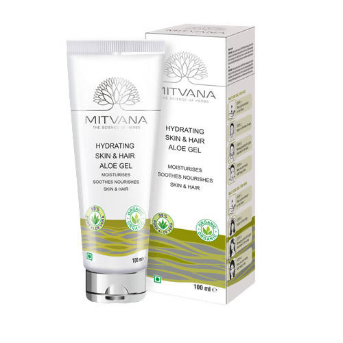 Mitvana Hydrating Skin & Hair Aloe Gel (with Aloe Vera) - Distacart