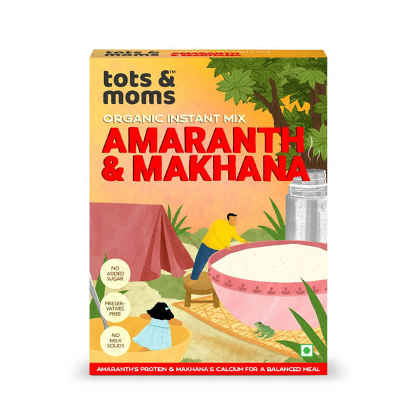 Tots and Moms Organic Amaranth & Makhana Instant Mix - Distacart