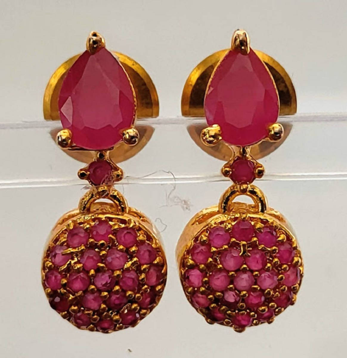 Cute Ruby Earrings - Distacart