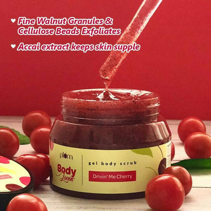Plum BodyLovin' Drivin' Me Cherry Gel Body Scrub - Distacart