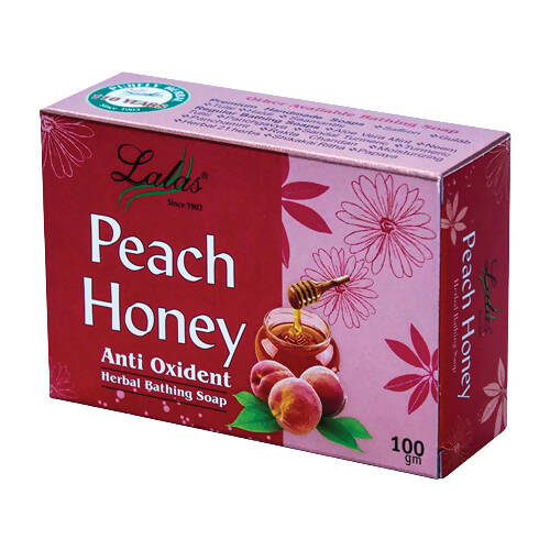 Lalas Peach Honey Herbal Bathing Soap - Distacart