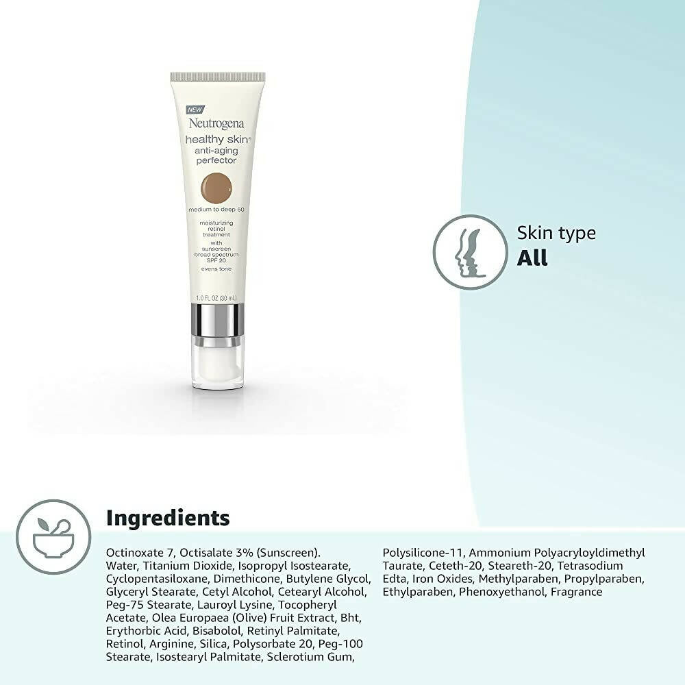 Neutrogena Healthy Skin Anti-Aging Perfector Spf 20 Medium To Deep 60 - Distacart
