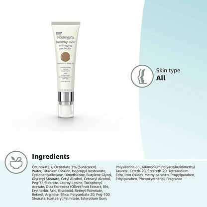 Neutrogena Healthy Skin Anti-Aging Perfector Spf 20 Medium To Deep 60 - Distacart