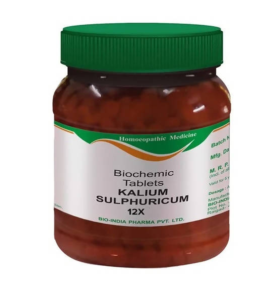 Bio India Homeopathy Kalium Sulphuricum Biochemic Tablets