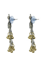 Thumbnail for Mominos Fashion Johar Kamal Oxidised Silver-Plated Brass Finish Peacock Choker For Women (Silver/Golden) - Distacart