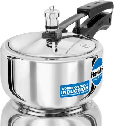 Hawkins Stainless Steel 2 L Induction Bottom Pressure Cooker (HSS20) - Distacart