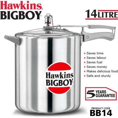 Hawkins Bigboy 14 L Pressure Cooker Aluminium (BB14) - Distacart