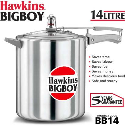 Hawkins Bigboy 14 L Pressure Cooker Aluminium (BB14) - Distacart