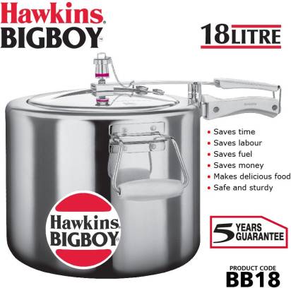 Hawkins Bigboy 18 L Pressure Cooker (BB18) - Distacart
