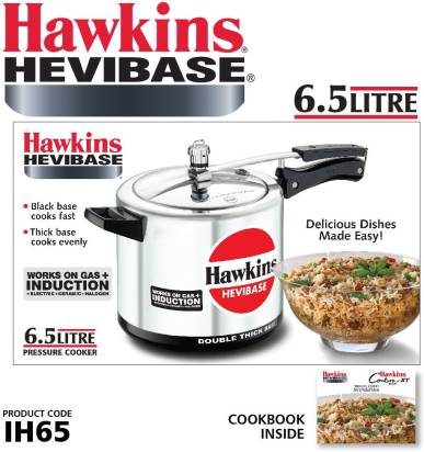 Hawkins Hevibase 6.5 L Induction Bottom Pressure Cooker (IH65) - Distacart