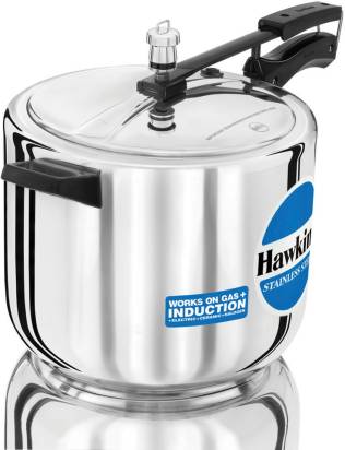 Hawkins Stainless Steel 8 L Induction Bottom Pressure Cooker (HSS80)
