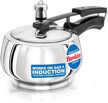 Hawkins Stainless Steel Contura 1.5 L Induction Bottom Pressure Cooker (SSC15) - Distacart